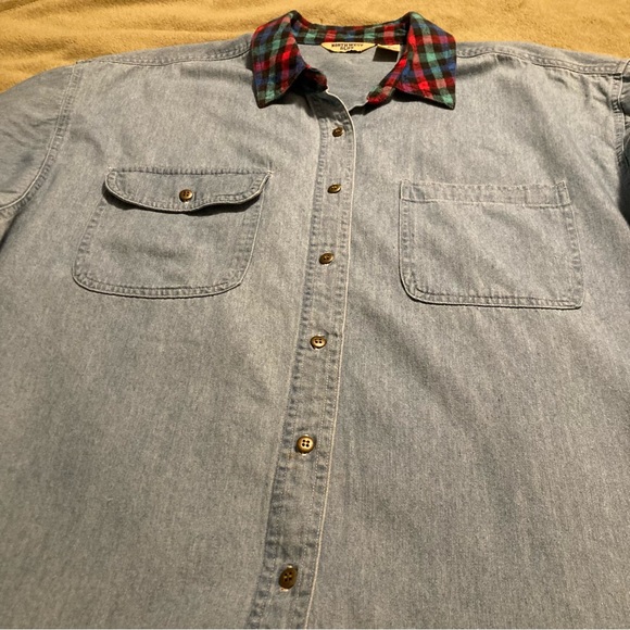 NWOT Vintage Northwest Blue Top Blouse Size L - Picture 8 of 12
